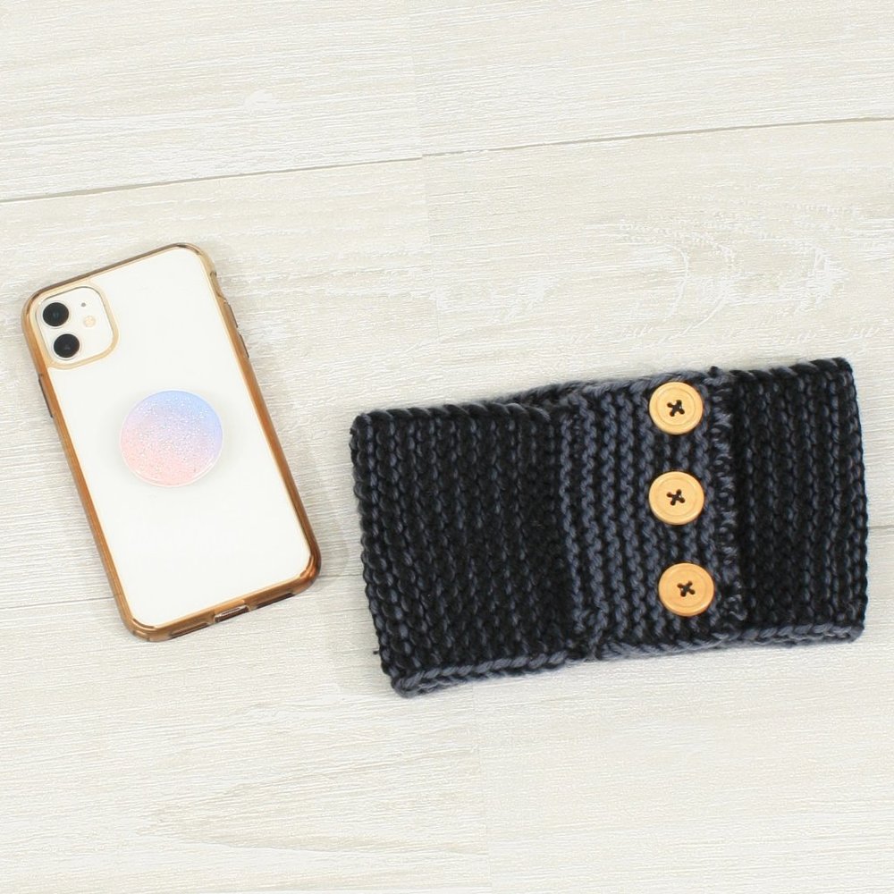 Ear Warmer / Headband with Buttons
